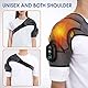 Beheizte Schulterstütze mit Vibration, Verstellbarer Elektrischer Schultergurt, Schulterstütze für Männer oder Frauen, Armstütze zur Schulterunterstützung, Schulterbandage für Links/Rechts Schulter