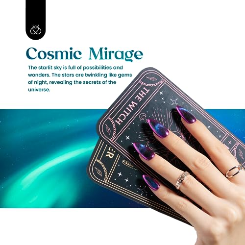 Image of Beetles Cat Eye Gel Polish Set - 24Pcs 20 Colors Glitter Dark Color Changing Gel Nail Polish Kit with Base Gel Glossy Matte Top Coat Soak off UV DIY Nail Art Salon Ombre Black Nails Gift