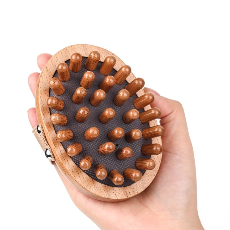 ZeroNever Natural Beech Wooden Massage Comb for Body and Scalp, Meridian Trigger Point Massager (1 Piece)