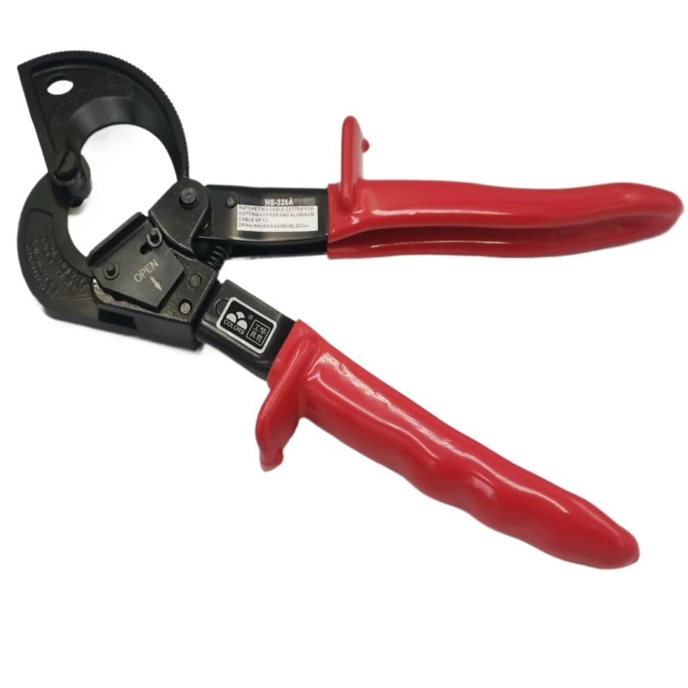 AVIMYA 1 szt. przecinak do kabli z grzechotką HS-325A drut miedziany i aluminiowy niestandardowy obcinacz do kabli 240 mm²
