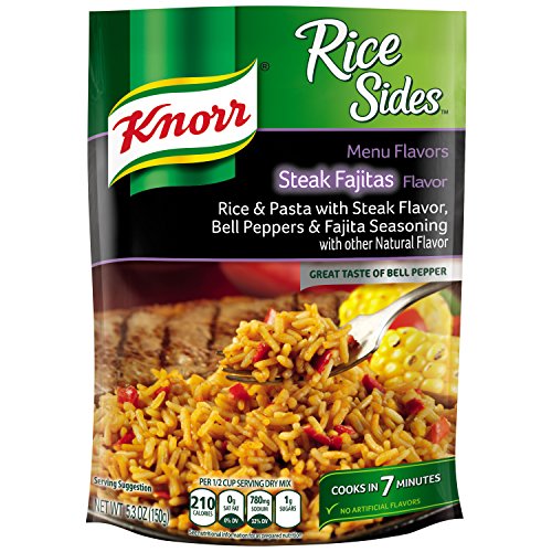 Image of Knorr Rice Sides Rice Side Dish, Steak Fajitas 5.3 oz (Pack of 12)