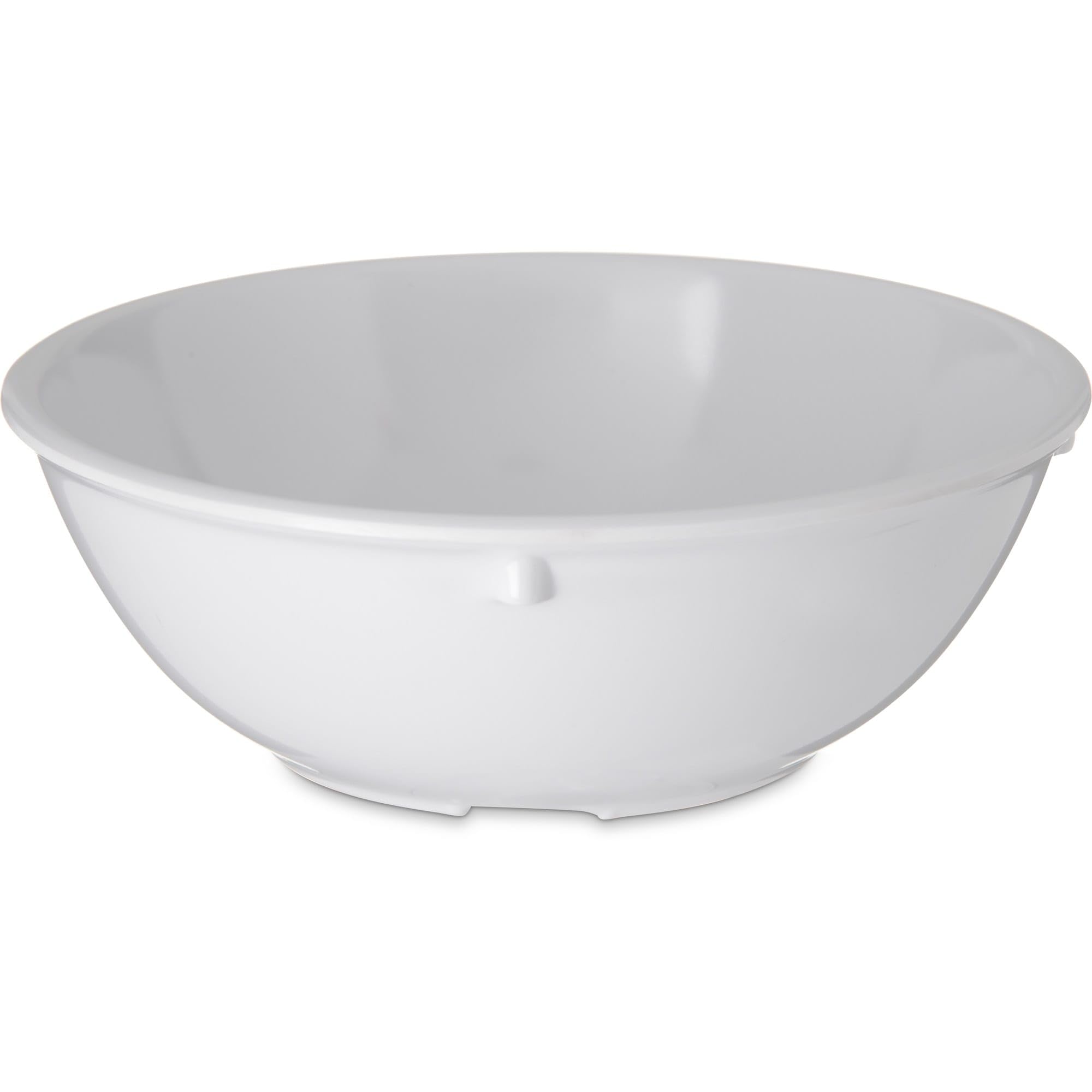 Carlisle Dallas Ware 14 Oz. White Nappie Bowl - 48 / CS by Carlisle FoodService Products – 14.0 ounces, Melamine, White, Pack of 48, Model 4352102