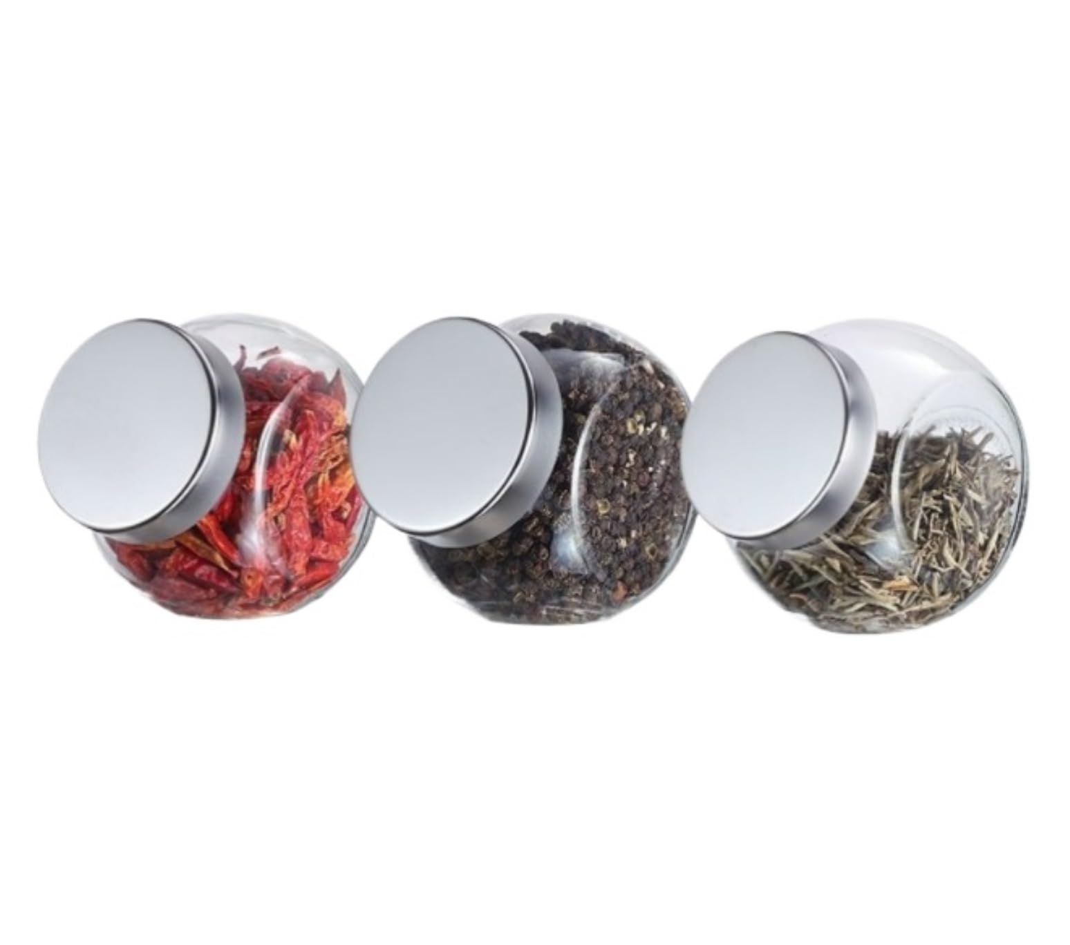 AMULONG Sweet Jars Apothecary Cookie Jars For Kitchen Counter With Lids Glass Jar With Lid Airtight Jars for Crafting(3pcs)