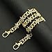 Star Jeans Chain Pants with Gold Chain Wallet Key Holder - Hip-Hop Fashion Goth Style