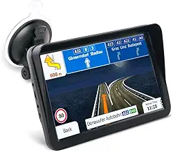 YAGEKING Navegação GPS para carro e caminhão com tela sensível ao toque de 9 polegadas, 256 MB 16 GB, mapas 2024, preto