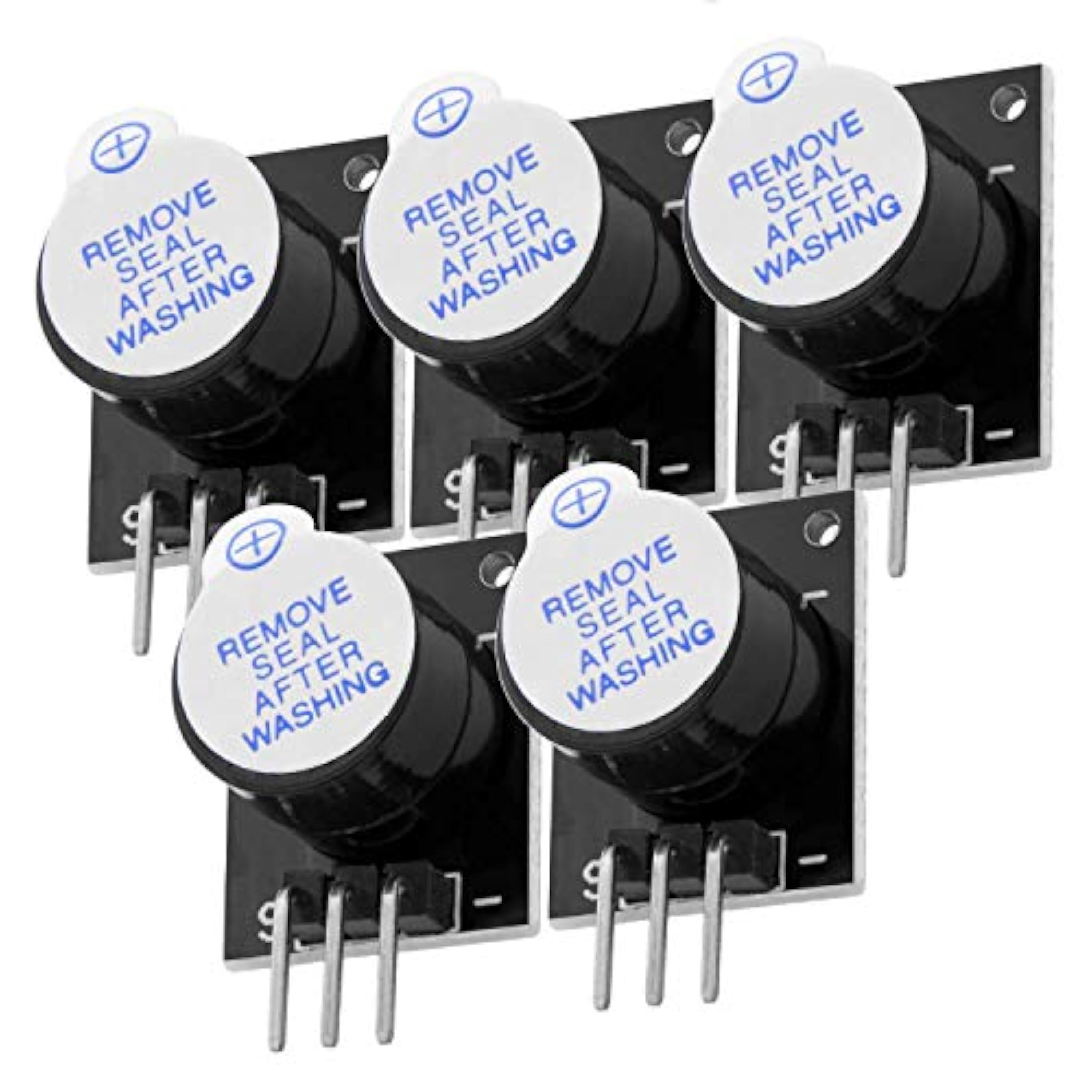 AZDelivery 5 x KY-012 Módulo de Alarma de Altavoz Piezoeléctrico Pasivo Placa de Circuito Impreso Compatible con Arduino con E-Book Incluido!