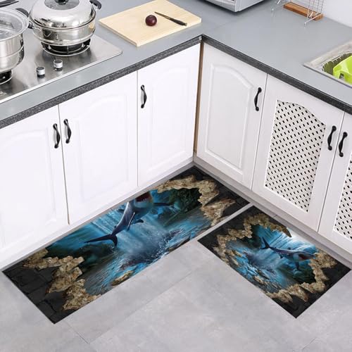 Juegos de absorción de agua para cocina lavables y con base antideslizante segura 2