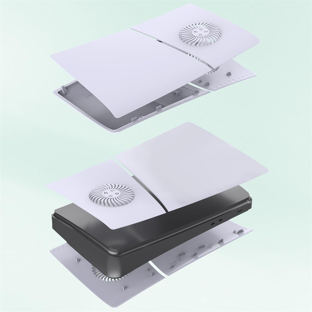 P5 Slim Faceplates Cover protettiva Digital Edition, piastra di raffreddamento antipolvere ABS dissipatore di calore pannello di ricambio per console PS5 Slim
