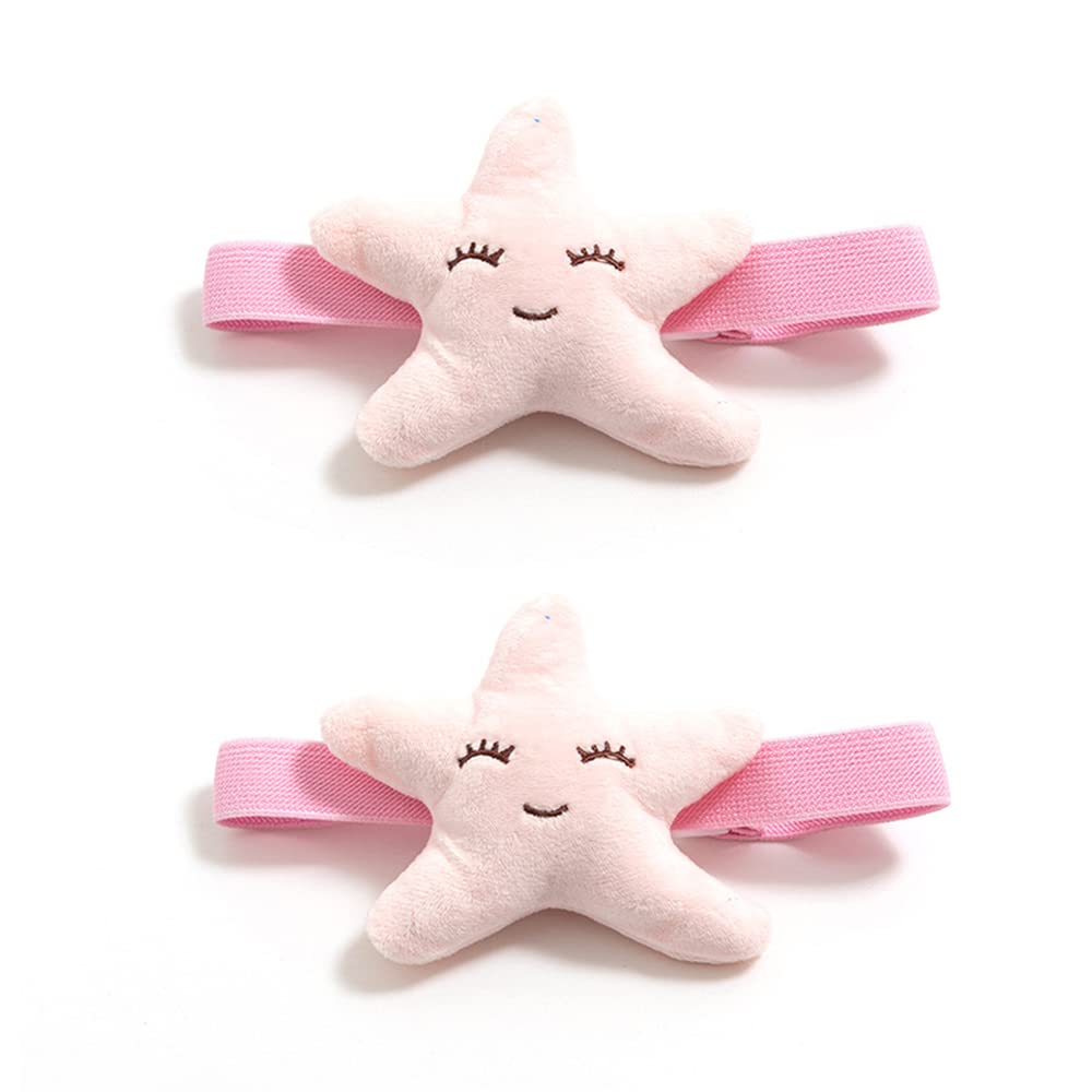 ONECHANCE 1 Pair Cartoon Curtain Buckle Tie Back Curtain Holdbacks Plush Animal Curtain Buckle for Kids Child Nursery Room Window Decorations Color Starfish Pink โ image 1