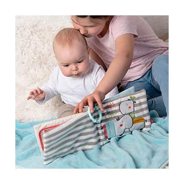 Fehn Fotoalbum Loopy & Lotta – Erinnerungsbuch Fotobuch zum Selbstgestalten und Fühlen aus Stoff – Babyalbum Spielzeug zur Geburt für Babys und Kinder ab 0+ Monaten zum Gesichter + Namen merken – Bild 4