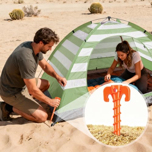 Hikemax 10 Inch Spiral Stakes