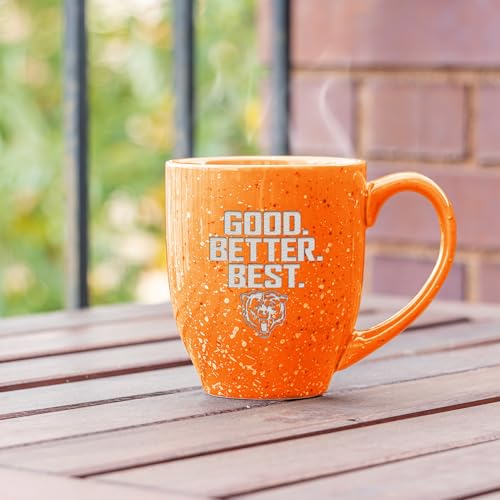 Image of Rico Industries NFL Football 16 oz Team Color Laser Engraved Speckled Ceramic Coffee Mug
