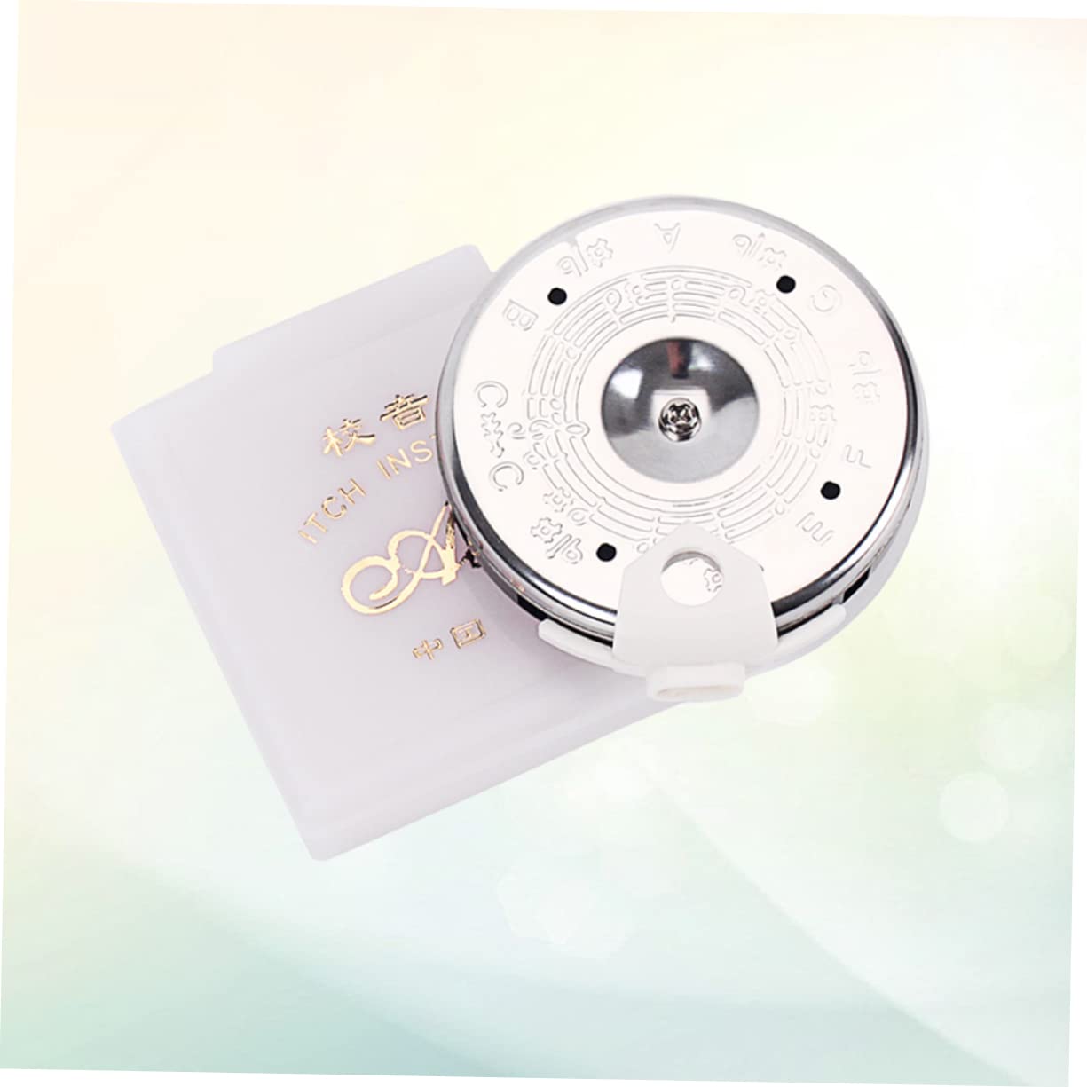 SUPVOX 3pezzi Accordatore Cromatico Con Toni Per Chitarra Basso e Violino Strumento Musicale Con Custodia Bianca Precisione Nella Sintonia e Materiale Resistente