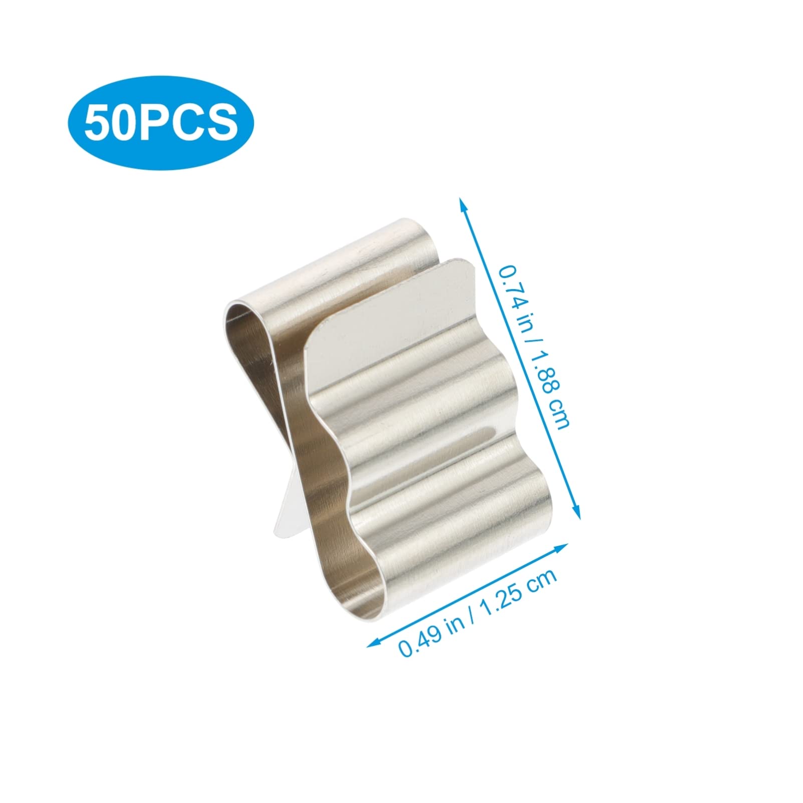 10 Juegos Abrazadera Para Cable Fotovoltaico Soporte Del Cable Ganchos Claro Clips De Cable Del Panel Solar Bridas Para Cables Dispensador Acero Inoxidable 301 Silver 50 Uds * 10