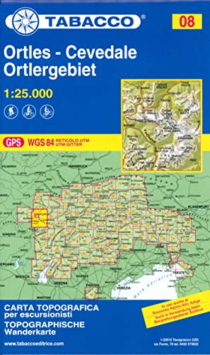  Ortles. Cevedale 1:25.000. Ediz. multilingue: 08