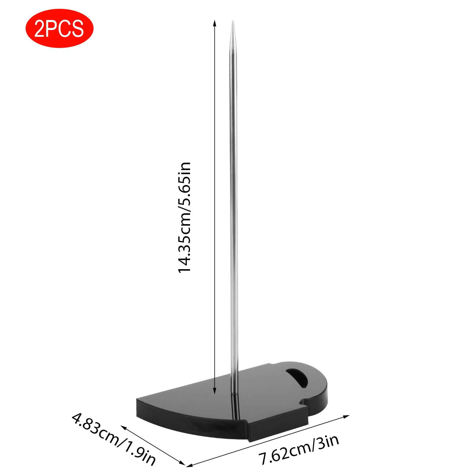 Schreibtisch-Quittungshalter, Spike-Stick, Quittungen, Scheck, Rechnung, Gabel, Ticket, Spike, Metall-Rechnungshalter, Memo-Halter, Restaurant, Scheckspindel, Gerade Stange Schreibtisch-Quittungshalter, Spike-Stick, Quittungen, Scheck, Rechnung, Gabel, Ticket, Spike, Metall-Rechnungshalter, Memo-Halter, Restaurant, Scheckspindel, Gerade Stange