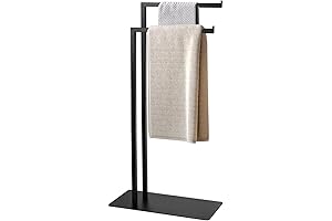 Double L Shape Floor Standing Towel Rack