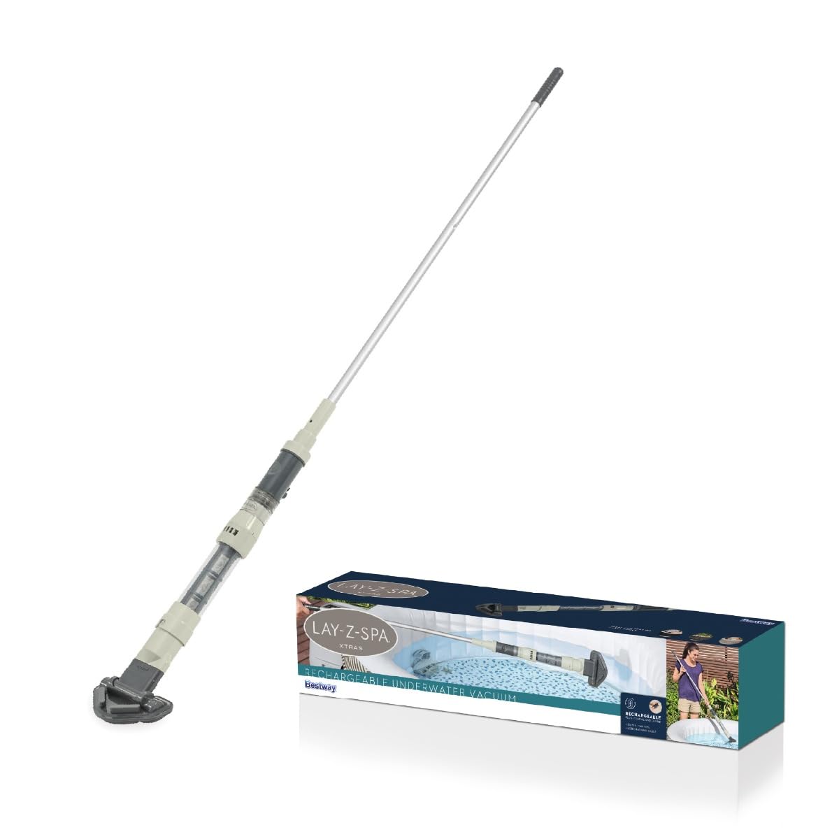 Bestway 60313 Aspiratore subacqueo Ricaricabile per idromassaggio Lay-Z-Spa®