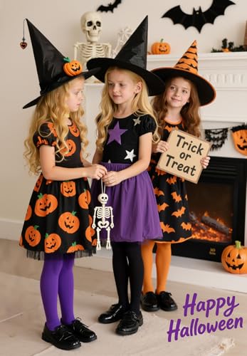 Zando Ballet Tights for Girls - Ultra Soft Girls Dance Tights Elastic Ballet Footed Halloween Tight Girl for Daily School3