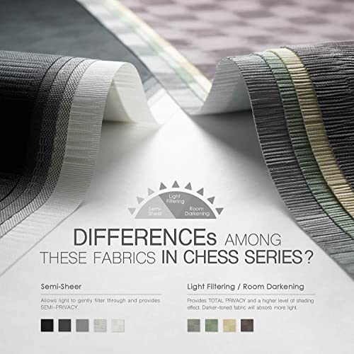 Godear Design Deluxe Adjustable Sliding Panel Track Blind 45.8"- 86" W X 96" H, Extendable 4-Rail Vertical Blind For Sliding Patio Door, See-Through Trimmable Panel Curtain, Semi-Privacy, Black King #TOP2