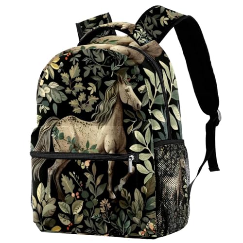 Sac à dos de campus multicolore unisexe avec porte-bouteille