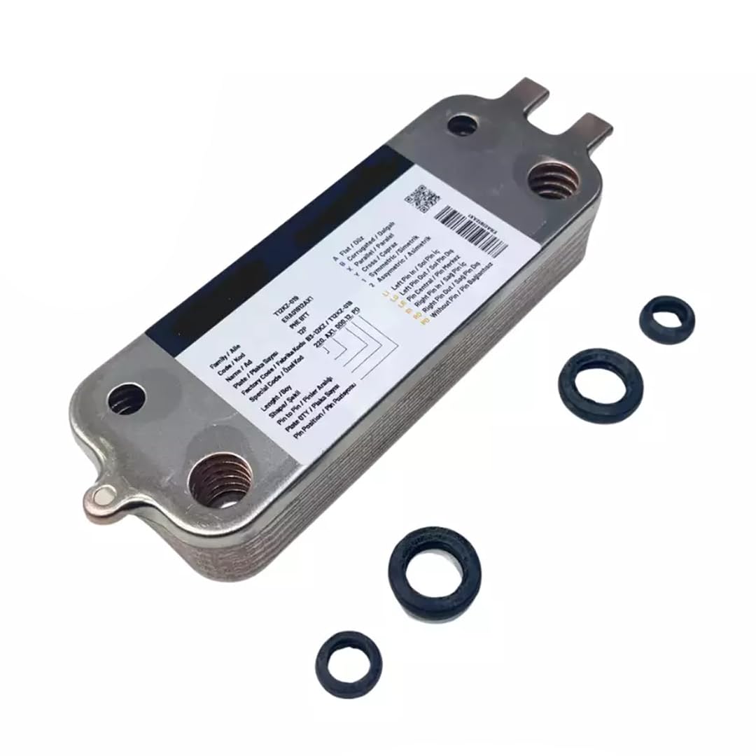 Scambiatore di calore a piastre per caldaia a 12 piastre compatibile con Viessman 7841770