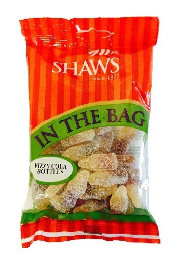 Shaws In The Bag Fizzy Cola Bottles 100G Bag