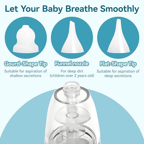 Image of Compatible with Grownsy / Watolt / LittleTora / HEYVALUE / Cocobela / HailiCare / MOMIDEAL / KIDIRA / TEQIN Baby Nasal Aspirator Replacement Tips (6 Packs)
