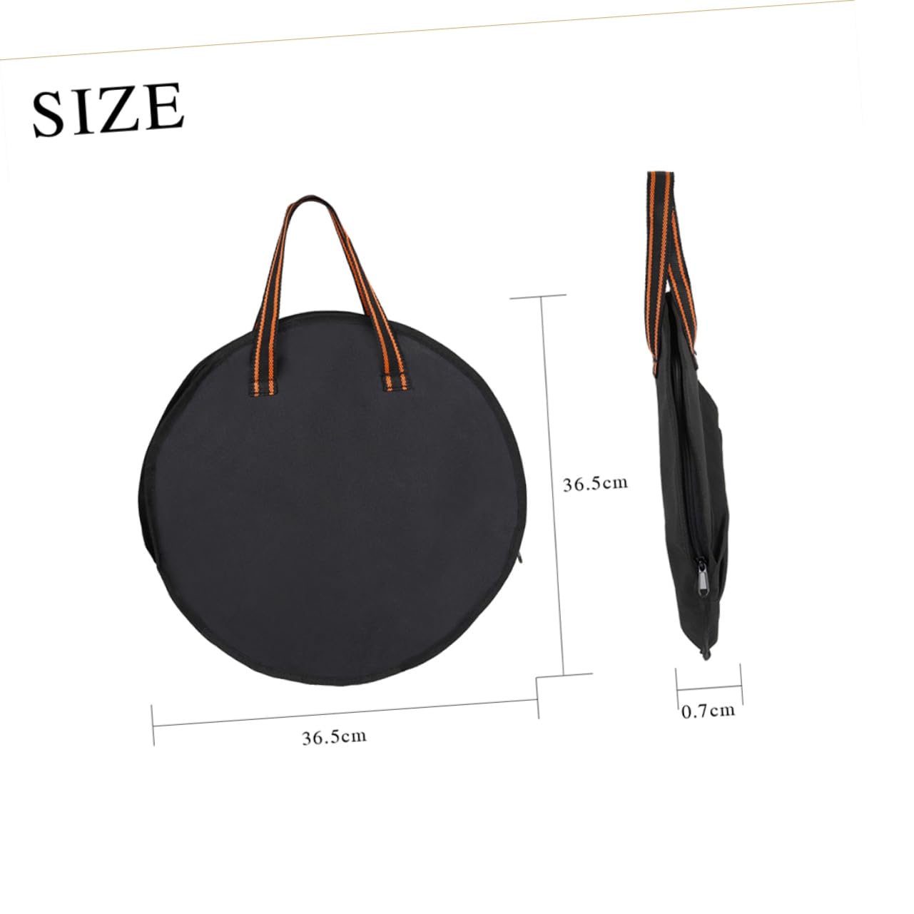 Yardwe Percussion Instrument Bag Dumb Drum Storage Pouch Black Comfortable Handle Compact Design