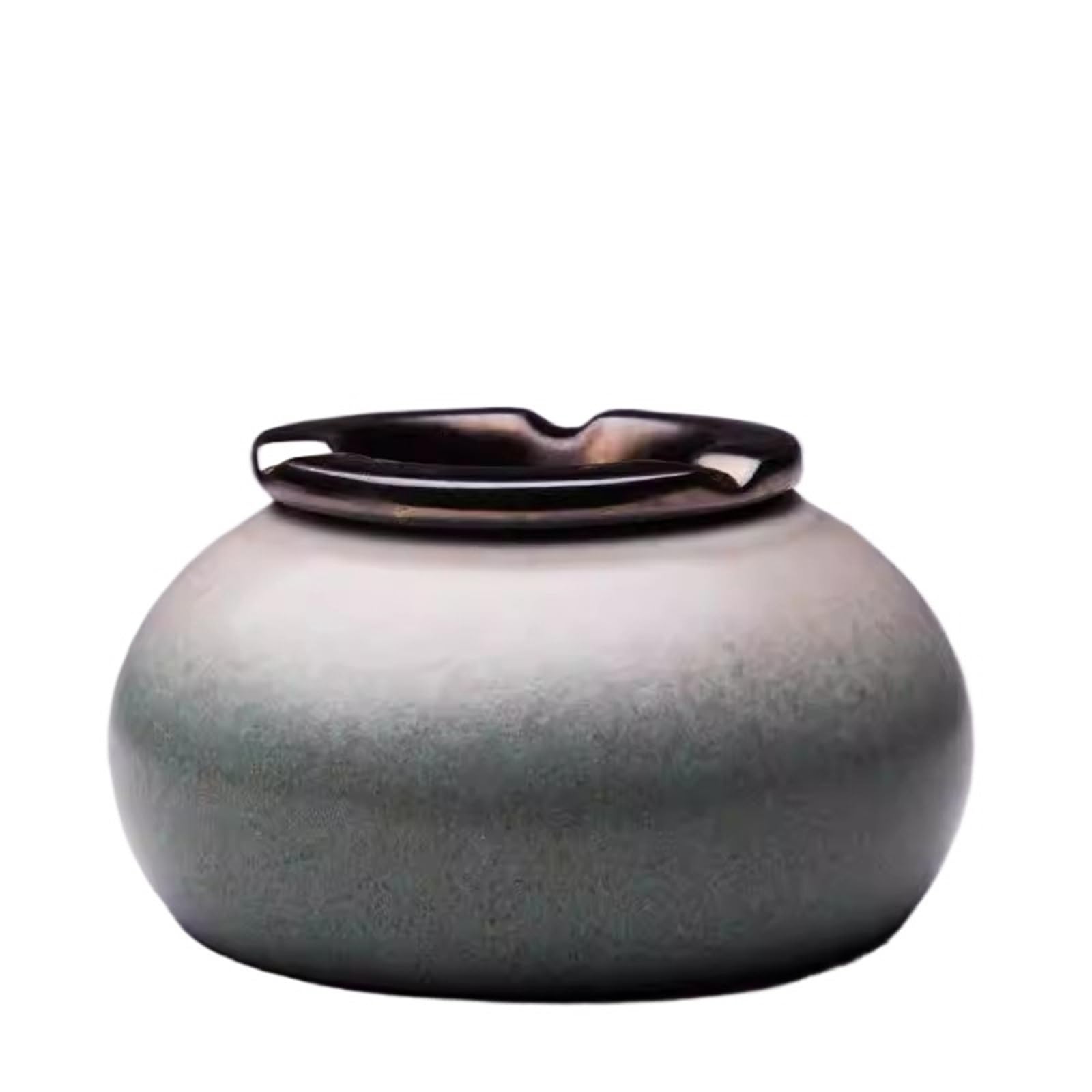 Cigarettes Ashtrays Ceramic Ashtray with Lid for Living Room Decoration(Green)