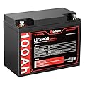 DR.PREPARE 12V 100Ah Mini LiFePO4 Battery, 1280Wh Lithium Battery in Small Size with 100A BMS & Grade A Cells for RV, Trolling Motor, Marine, Off-Grid, Solar Energy, Compatible with Group 24/27/31 Box
