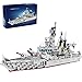 Myste Technics Destroyer Modèle Jeu de Construction avec 6 Figurines, 1716Pièces 956 Type Moderne Destructeur Navire de Guerre de larmée de la Marine Arme Militaire, Compatible avec Lego
