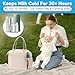 Portable Breast Milk Cooler Bottle: 30H Cooling Time, 2 x 150ml/5Oz BPA-Free, Durable Breastmilk Storage Bottles, Breastmilk Cooler, Travel Breastfeeding Milk Chiller for Baby