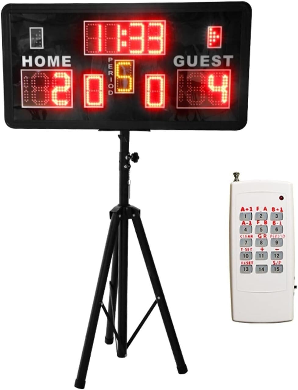TIST LED Desktop Scoreboard Remote Control Portable LED Scoreboard Basketball Baseball/Soccer/Tennis