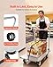VEVOR Heavy Duty Platform Truck, 2000 LBS Steel Large Flatbed Cart with 360° Swivel Wheels & Brakes, Foldable Platform Hand Push Truck Dolly for Easy Storag/Groceries/Garage/Warehouse (36
