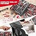 Prostormer 259-Piece Tool Kit, General Household Hand Tool Set with Plastic Storage Toolbox, Portable Complete Repair Tool Box for Home and Car (Red)