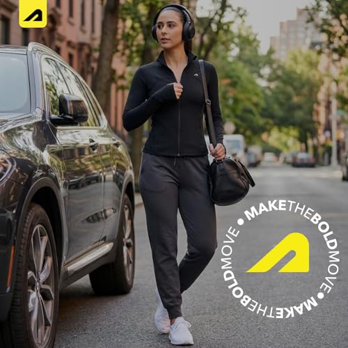 Image of Boldfit Women Slim Fit Jacket, Sculpted Athletic Jacket with Thumbhole Cuffs, Moisture-Wicking Activewear, Gym & Running Lightweight Jacket with Pockets