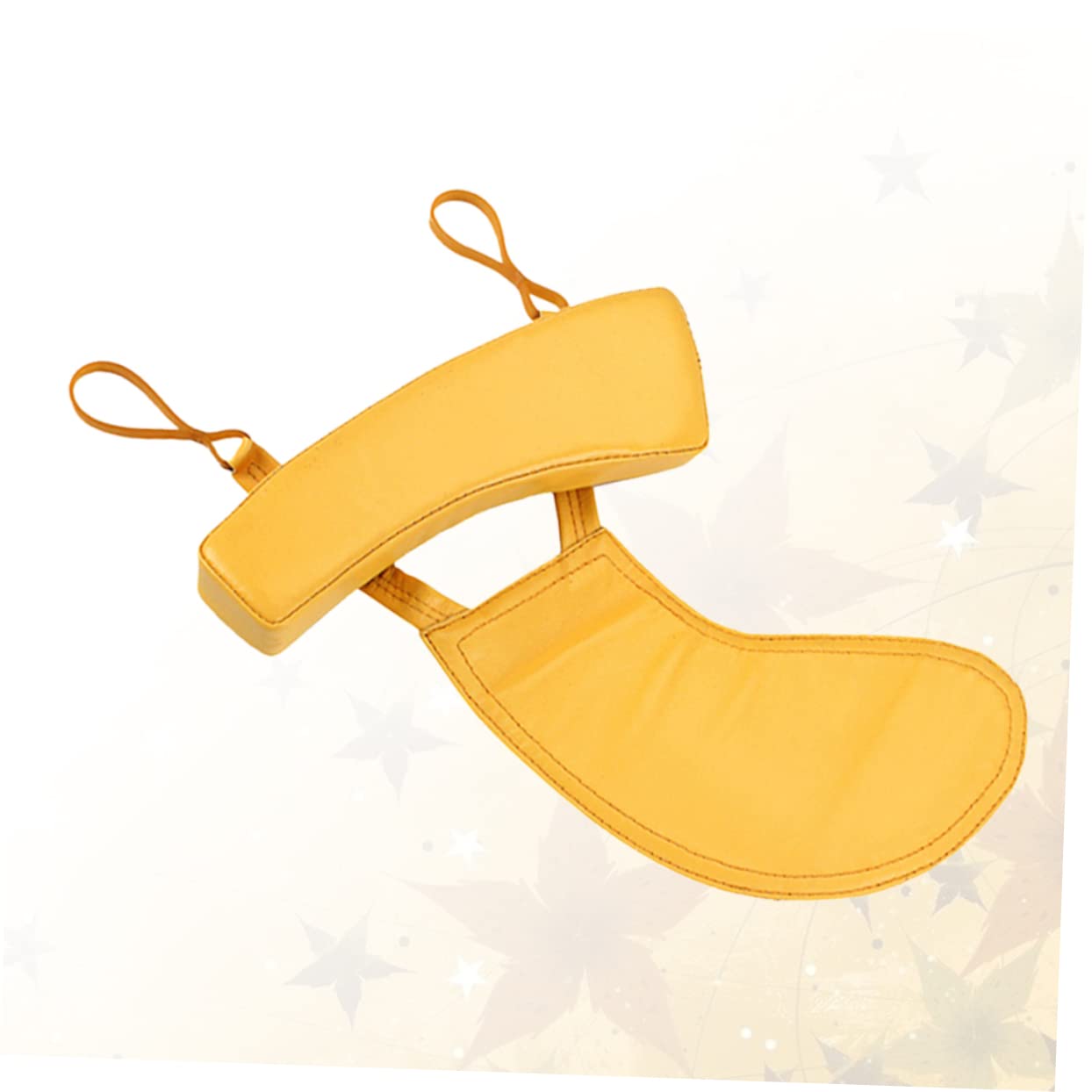 BESTonZON Repose-épaule pour Violon 4/4 en Peau D'agneau Jaune, Coussinet Ergonomique pour Soulager la Douleur, Accessoire Confortable pour Violon et Fiddle