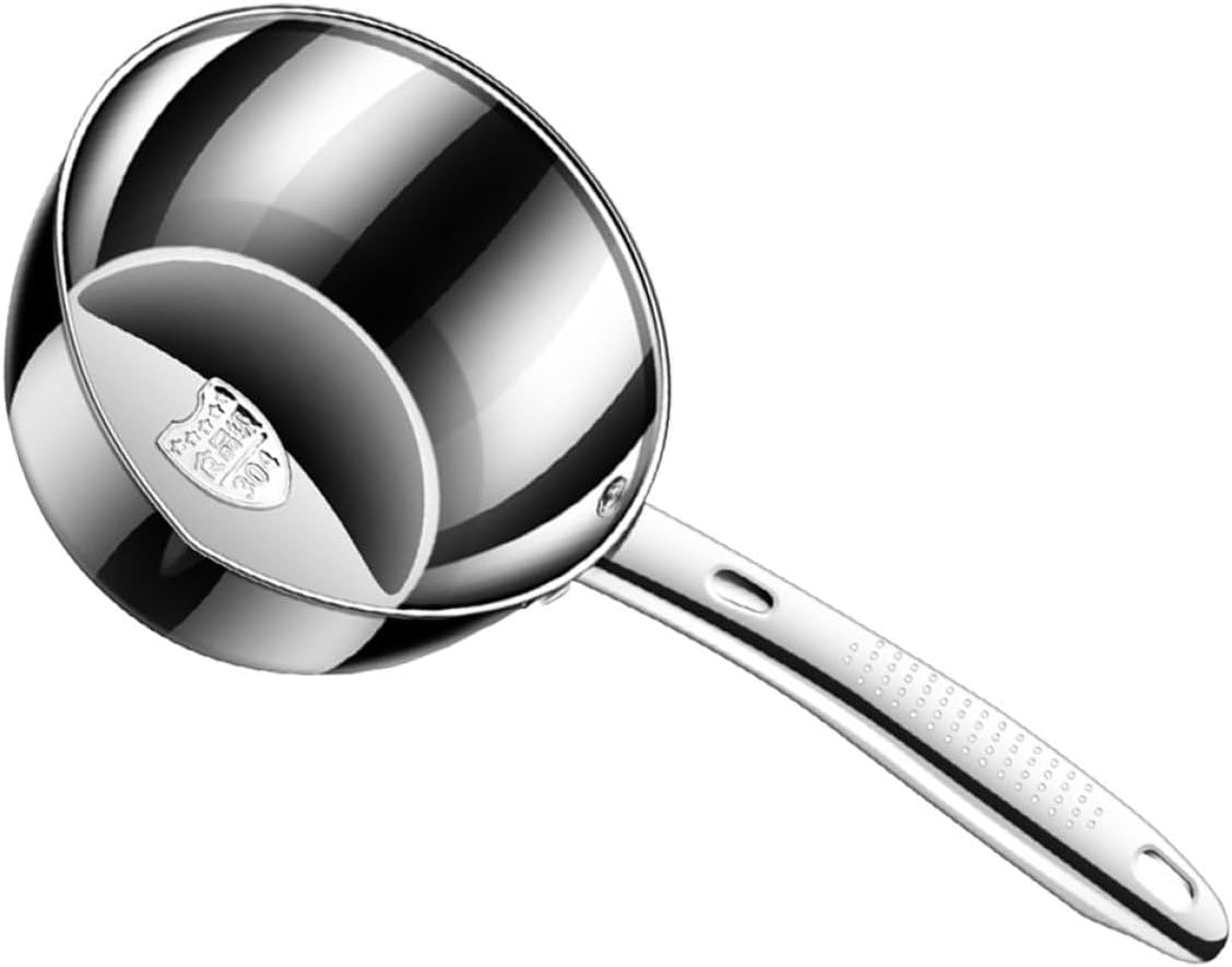 Stainless Steel Soup Ladle Thickened Water Scoop with Long Handle Metal Kitchen Utensil for Household Cooking and Garden Use