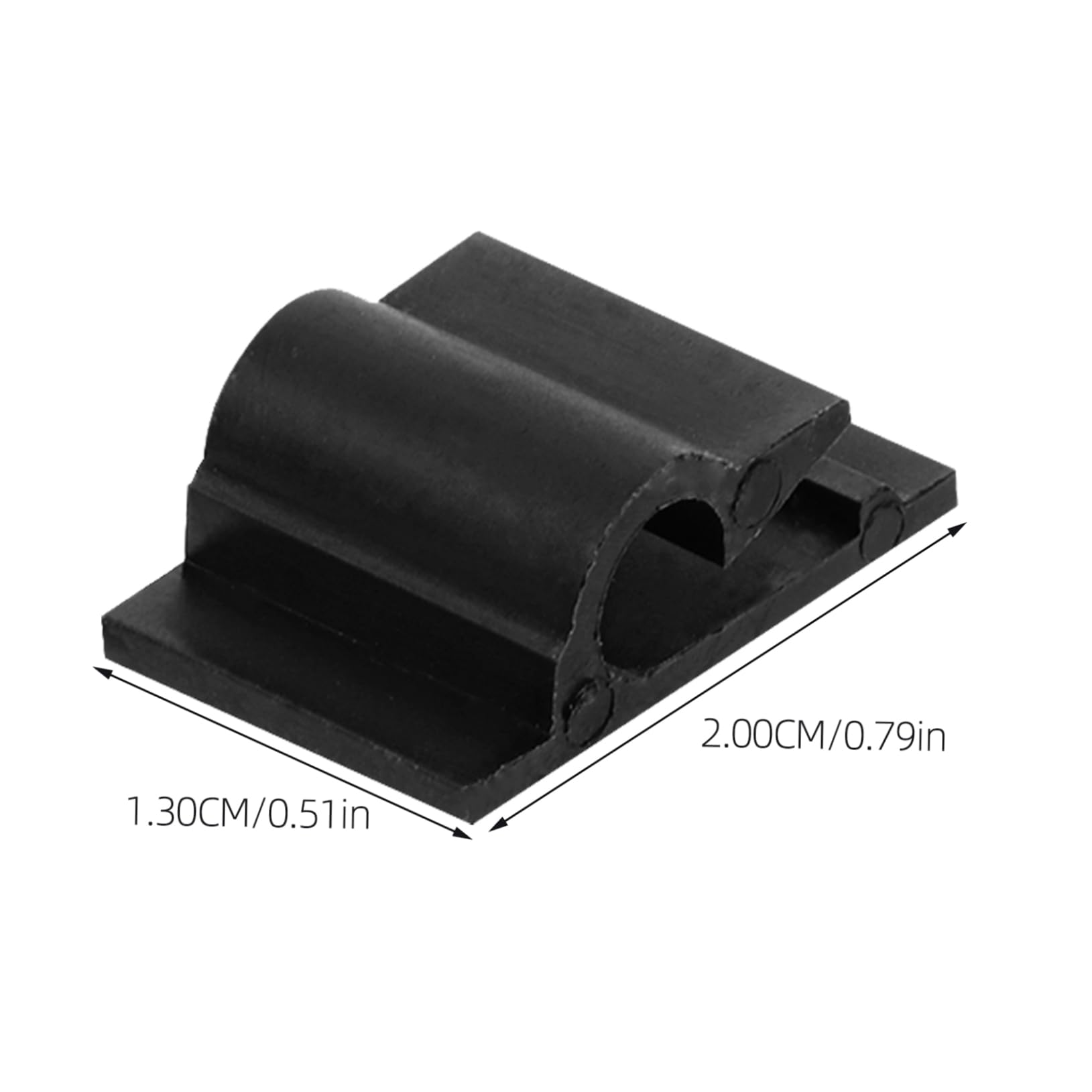 Pa66 Clips Auto-adhésifs Câble 100 Pièces en Noirs