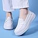 Touchmosees Nurse Shoes Orthopedic Diabetic Walking Sneakers Lightweight Comfort for All-Day Wear Loafers White 202 36