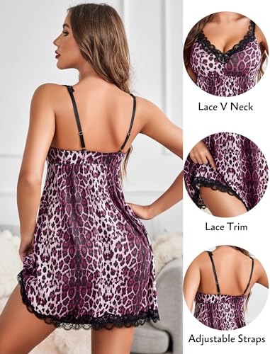 Image of Avidlove Women Sexy Sleepwear Lace Chemise Nightgown Full Slip Babydoll Sleepwear