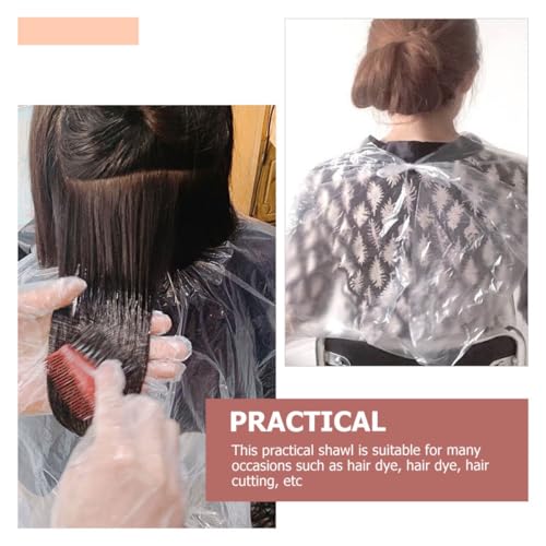 Capa desechable impermeable para corte de cabello 100 pcs miniatura 7