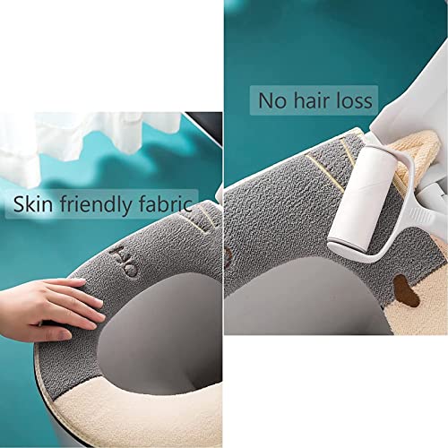 YUELYH WC-Waschmaschine WC-Sitzkissen Für Zuhause 2 Packungen WC-Waschmaschinen Aus Stoff Mit Reißverschluss Weich Und Bequem Wasserdicht – Bild 4