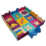 EXCELENTE herramienta de aprendizaje: Uso de tiempo boca abajo, aprendiendo a gatear o jugar. Excelente para la imaginación, juegos creativos, de guardería, educación; desarrollo sensorial visual y mano ojo coordinación de salas de juego, habitaciones de bebé, juegos infantiles, etcetera.