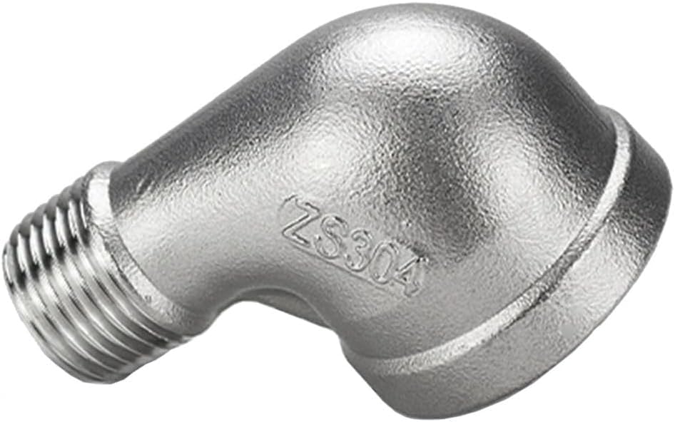 Raccord de tuyau inox 3/8 coude femelle male pour plomberie