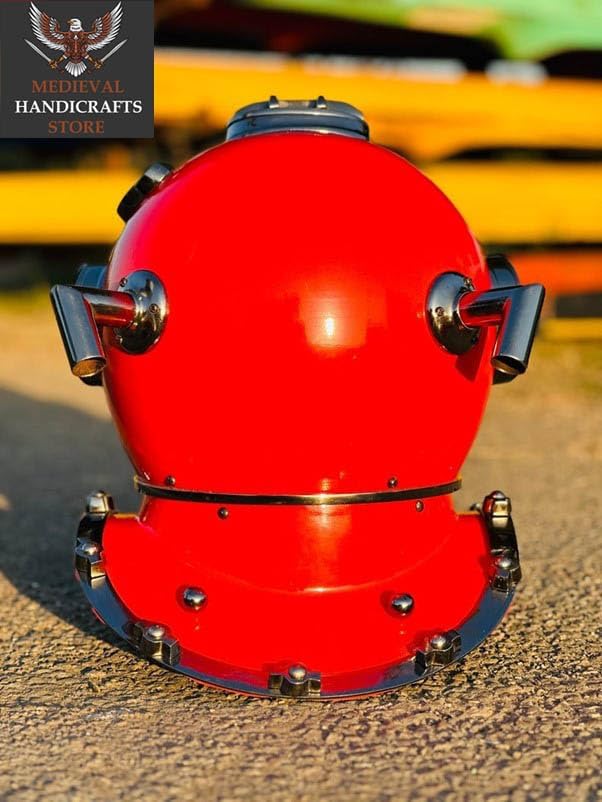 Medieval HANDICRAFTS Store Vintage Navy Divers Deep Sea Mark V Antique Vintage Us Scuba Marine Home Diving Helmet Decor & Office