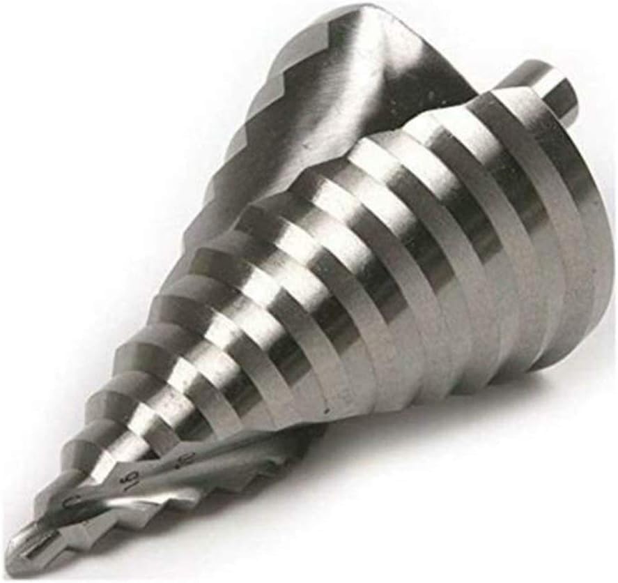 Wiertła do metalu, wiertło stopniowe z rowkiem spiralnym, otwieracz do otworów metalowych 110 mm otwór stożkowy HSS wiertarka stopniowa pokryta tytanem elektronarzędzie HSS 6-60 mm stal