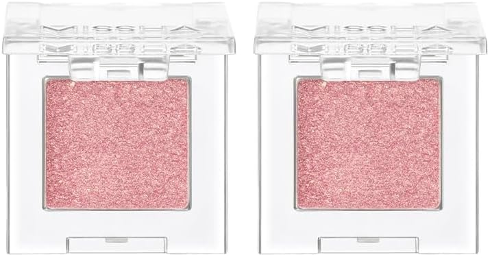 Kalıcı, Topaklanma Yapmayan, Simli Tekli Far Modern Shadow Glitter (303 Rose Space) (2 paketi)