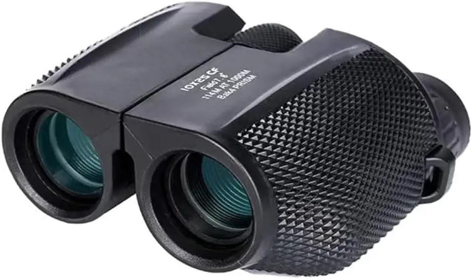 Binóculos para adultos, binóculos compactos 10 x 25 para observação de pássaros, teatro e shows, caça e jogos esportivos
